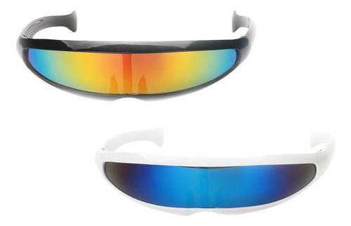 2 Par De Gafas Estrecha Con Forma De Cíclope Accesorio