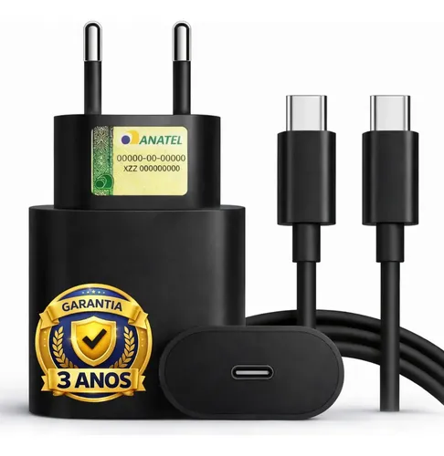 Carregador Compativel com Samsung Galaxy S25 S24 S23 S21 S20 Fe - foto 1