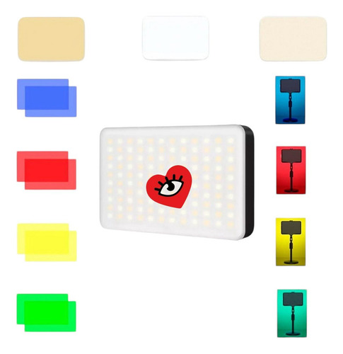 Panel De Fotografia Led Veoquiero Luz Estudio Colores Profesional Tripode 2mts