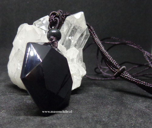 Obidiana Negra - Gran Merkabah Colgante De Protección, 2019