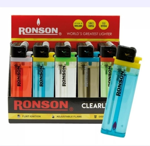 Caja Ronson Clearlite Transparente - Pack X20