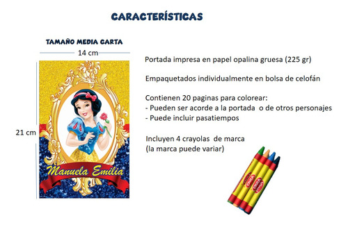 55 Libros Para Colorear Personalizados Con Crayones