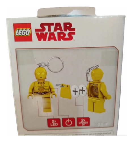 Llavero Lego Lámpara Luz Led C3po Star Wars