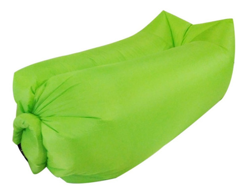 Sofá Inflável M7 Brazil Verde Saco De Dormir Camping Praia