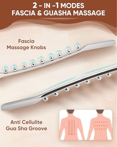 Gua Sha Stick De Acero Inoxidable Masajeador De Drenaje Linf