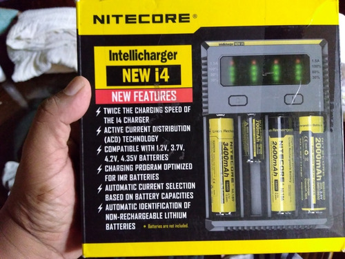 Cargador Inteligente Marca Nitecore New I4 Nuevo Rew00v