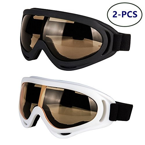 Set De 2 Gafas De Protección Ajustables Para Moto Atv Todo