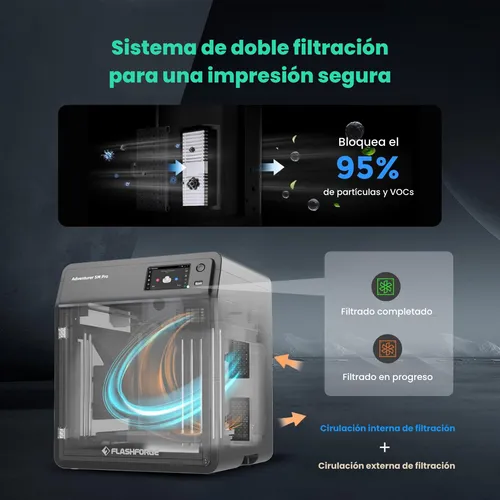 Impresora 3d Flashforge Adventurer 5m Pro + Curso 3d