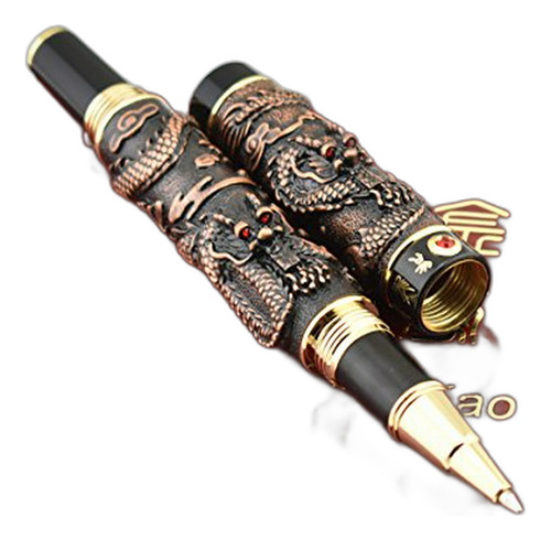 Bolígrafos - Jinhao Double Dragon Rollerball Pen, Embossed P