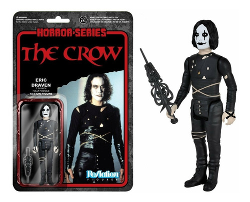 Muñeco The Crow Cuervo Horror Funko Reaction Coleccion Rdf1