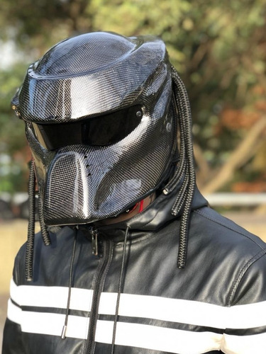 Casco Depredador De Fibra De Carbono (leer Descripción)