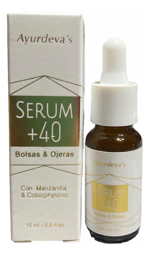 Serum Bolsas Y Ojeras +40 15ml Ayurdevas