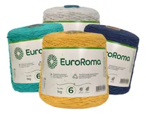 Comprar Barbante Euroroma 1 Kg Kit 4 Unidades Fio Numero 6 Crochê
