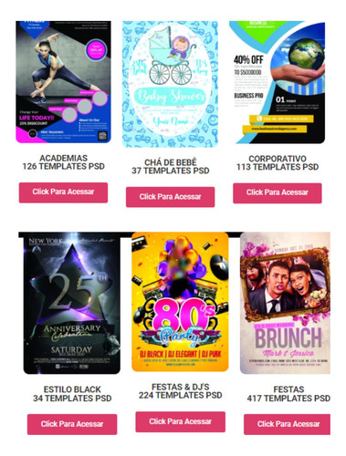 Pack 1507 Artes Para Flyer Photoshop