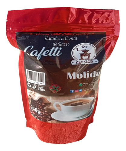 Cafetti - Café Tostado En Comal De Barro, Molido 250 Gr