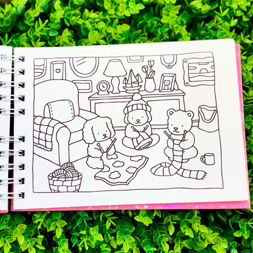 Livro Colorir Bobbie Goods Cute Cozy Com Capa Dura Papel180g
