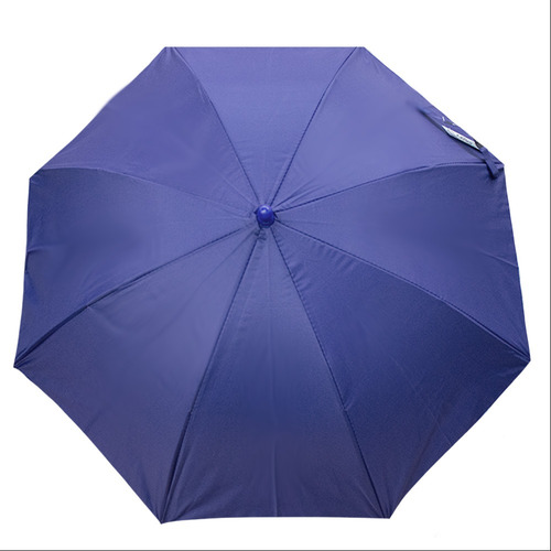 Paraguas Infantil Bastón Semiautomático Uv Silbato Incluido Color Azul Diseño De La Tela Liso