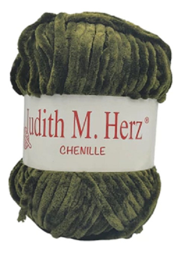 Lana Judith M. Herz Chenille Verde Musgo