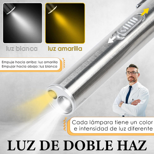 Linterna Led Recargable, Linterna Médica Portátil, Mini