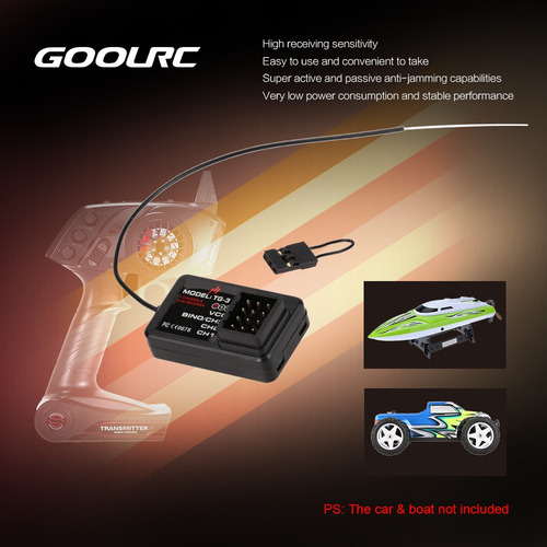 Rc Coche Barco Receptor Para Goolrc Tg3 Austar Ax5s Transmis