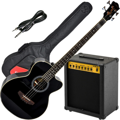 Bajo Electroacustico Fishman + Amplificador 35w Funda Combo