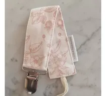 Comprar Portachupetes Para Bebé Gabardina Algodón C\u002F Broche Metálico