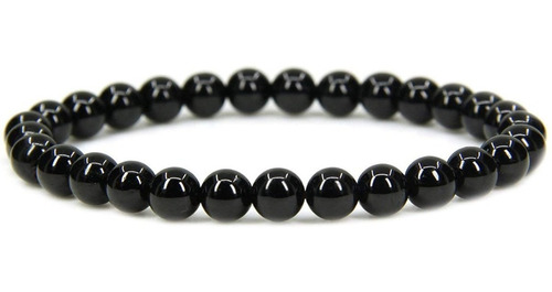 Pulsera Piedra Natural Turmalina Negra 6mm