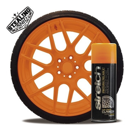 Imagen 1 de 10 de Stretch | Naranja Fluorescente | Pintura Removible | Fluo