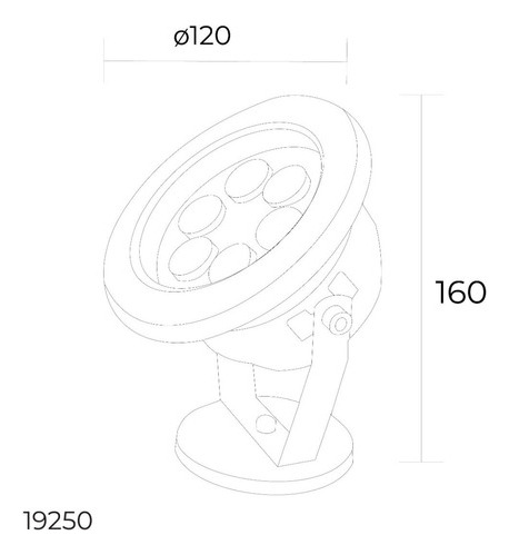 Lámpara Led Rgb Tipo Proyector Estevez Reflector Exteriores