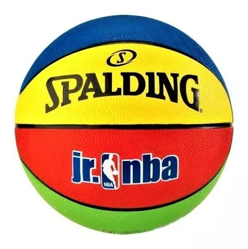 Bola de Basquete - NBA - Azul e Amarelo - Rookie Gear Outdoor Júnior - Tam  5 - Spalding