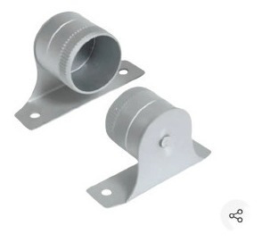 Soporte De Aluminio  Para Cortinero  (   2 Piezas)