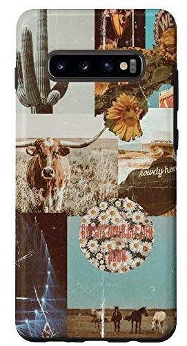 Funda Para Galaxy S10+ Cowboy Cowgirl Howdy Western Ranch Bo