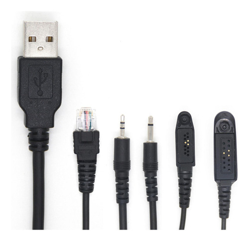 S Cable De Programación Usb 5 En 1 Compatible Con Motorola