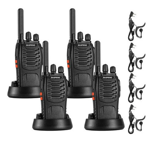 Walkie Talkies Baofeng Bf-88st Manos Libres Usb Vox 4 Und