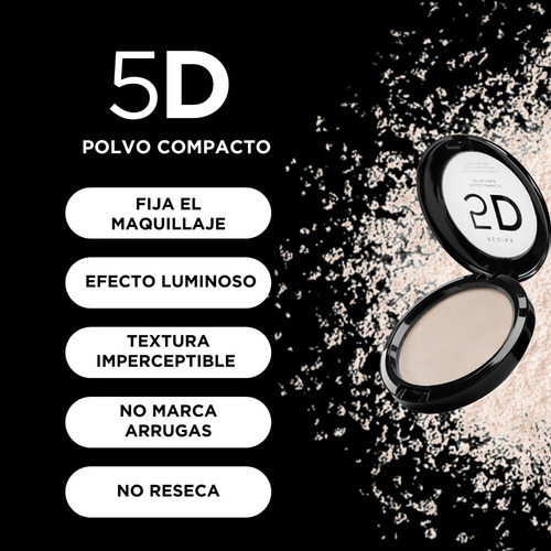 5d | Polvo Compacto Mate Sin Color Regina