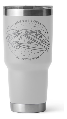 Vaso Térmico Acero Inoxidable Star Wars Halcon 30oz