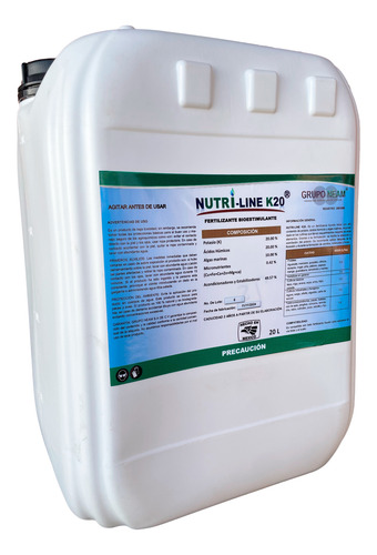 Nutri-line K20 Potasio Fertilizante Foliar Grupo Neam 20l
