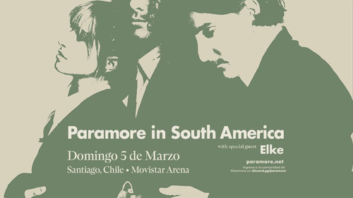 Imagen 1 de 1 de Entrada Paramore Chile