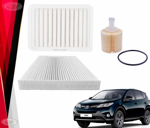 Kit Filtros Toyota Rav 4 2.0 3zrfe 2013 2017 Aire+polen+acei