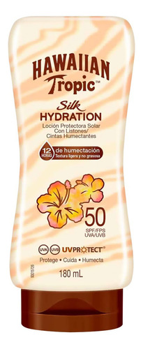 Protector Solar Hawaiian Tropic Silk Hydration Fps 50 Textura Ligera 180ml