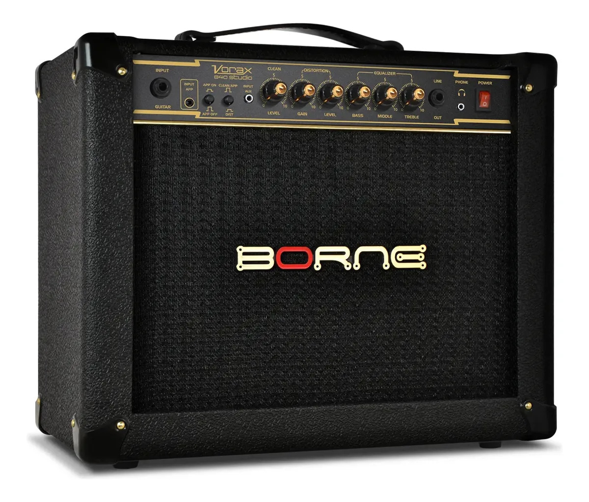 Amplificador Guitarra Borne Vorax 840 Studio C/ Interface Cor Preto/Dourado