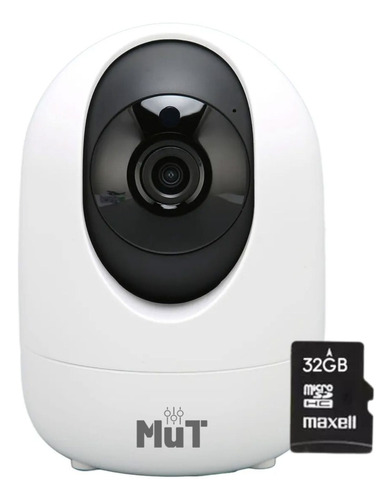 Combo Camara Seguridad Interior Mut + Memoria Micro Sd 32gb