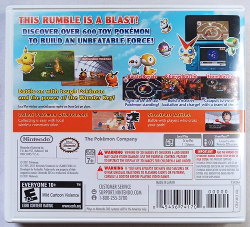 Pokémon Rumble Blast 3ds (completo)