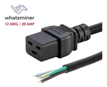 Comprar Cable De Poder \u002F 90 Cm \u002F 12 Awg \u002F 20 Amp Para Whatsminer