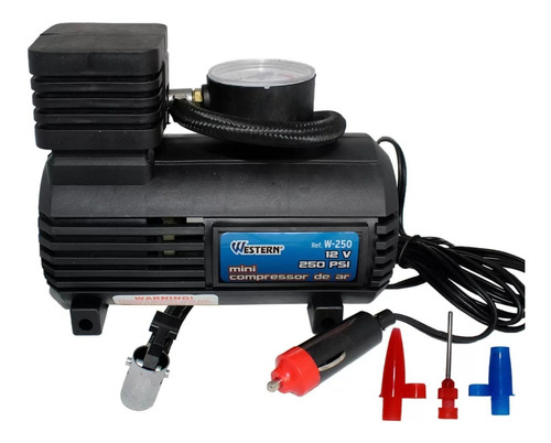 Mini Compressor De Ar 12v 250psi Calibrador De Pneu Elétrico