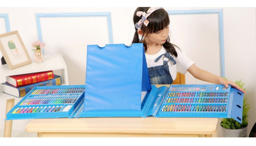 Imagen 4 de 5 de Set Dibujo Portátil 208 Piezas De Arte Para Niños Kit