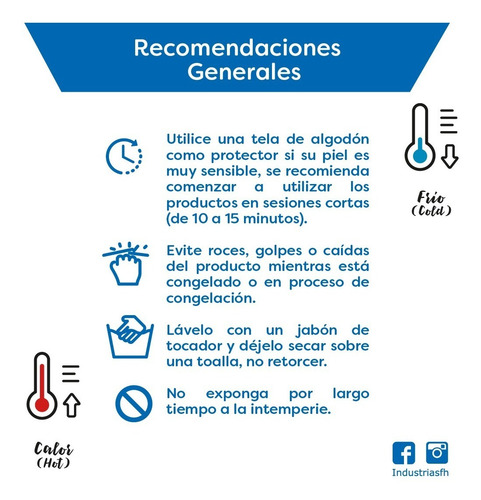 Compresa Fría (atenúa Dolor De Cabeza Y Parpados Inflamados)