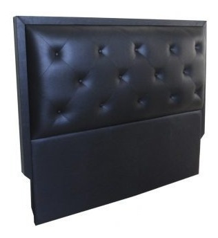 Imagen 3 de 9 de Sommier Cama C/cajones + Respaldo Capitone 2 Plazas 140x190