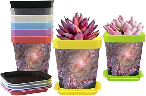 8-pack Plant Pots With Pallet Universe Space Spiral Galaxy .
