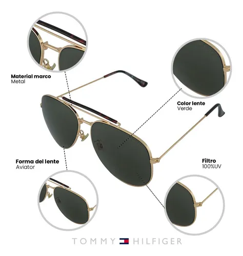 Lentes tommy hilfiger aviador hotsell